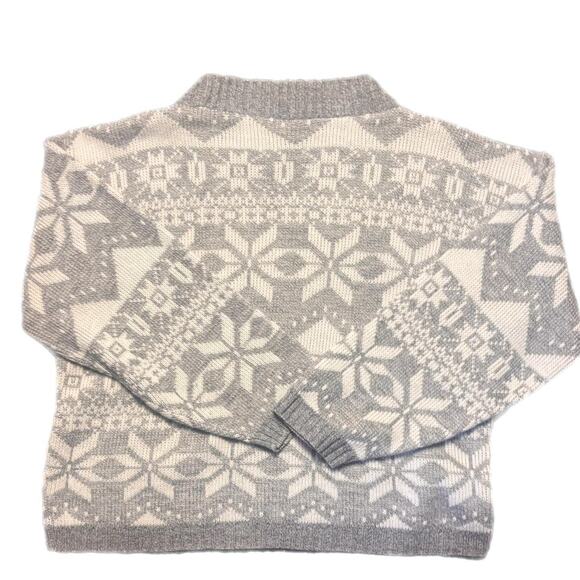Nordic inspired grey and white sweater (L) - Picture 2 of 3
